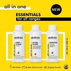 Andreia Professional All-in-One Dip Powder, Gel Nail Polish, and Gel Prep Remover 1 Liter