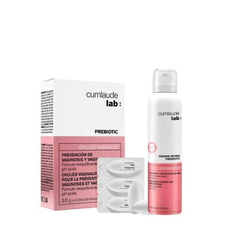 Cumlaude Lab Prebiotic Ovules 10 Units Offer Intimate Hygiene Prebiotic Mousse 150ml