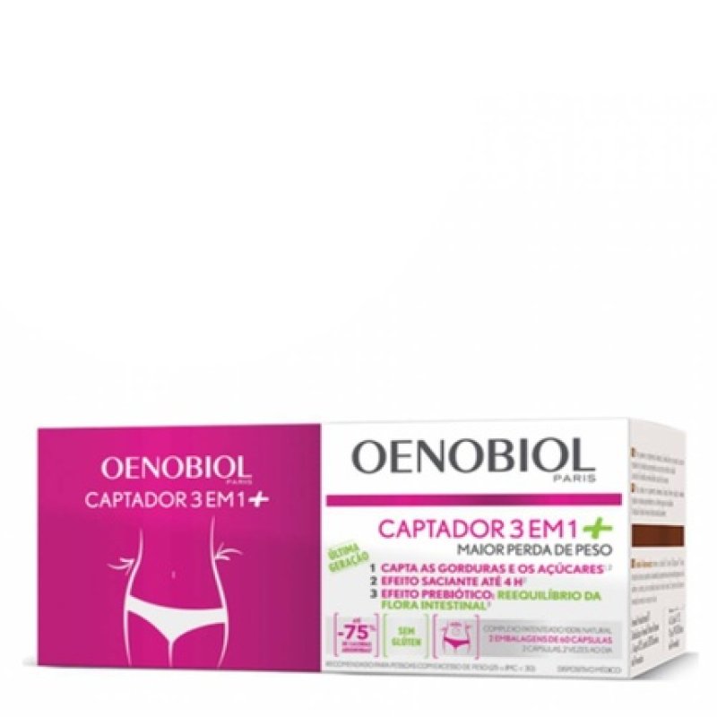 Oenobiol Captador 3 In 1 2x60 Capsules Special Price