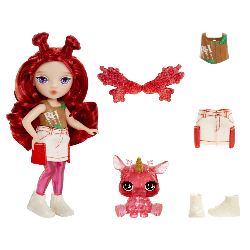 Rainbow High Littles Rainbow Fantasy Fairies Doll- Apple (Red)