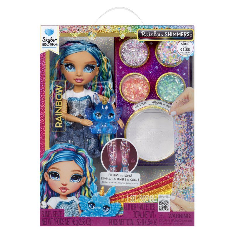 Rainbow High Rainbow Shimmers with Slime Fashion Doll - Skyler (blue)