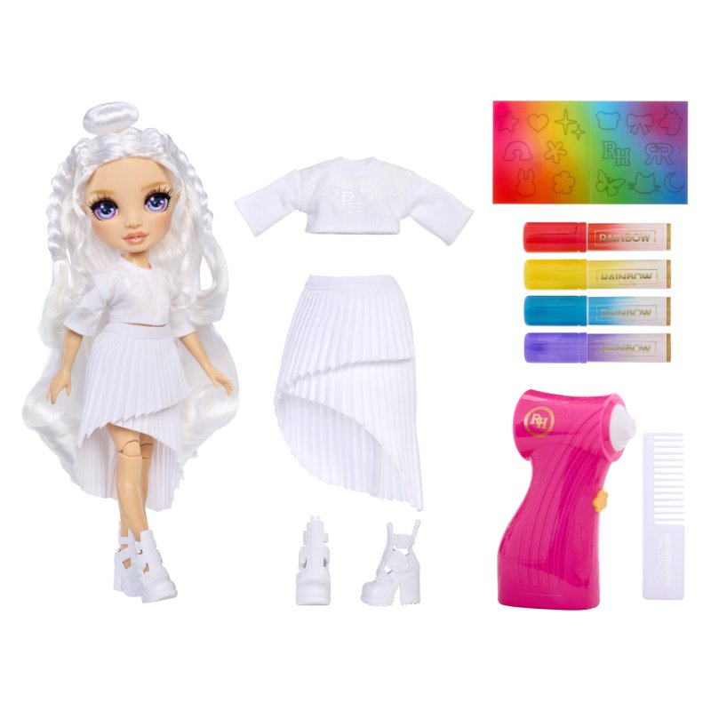 Rainbow High Air Brush & Create Fashion Dolls - Purple Eyes