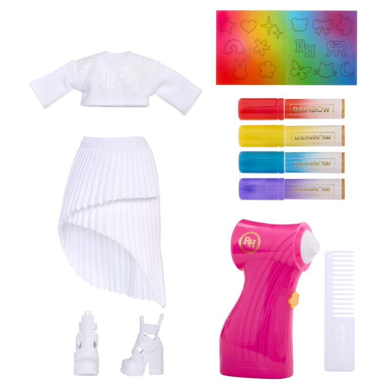 Rainbow High Air Brush & Create Fashion Dolls - Purple Eyes