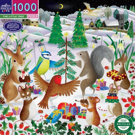 Eeboo - Puzzle 1000 pcs - The Little Christmas Tree (EPZTTLT)