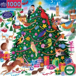 Eeboo - Puzzle 1000 pcs - Christmas Songbirds (EPZT204)