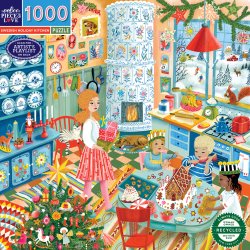 Eeboo - Puzzle 1000 pcs - Swedish Holiday Kitchen (EPZT750)