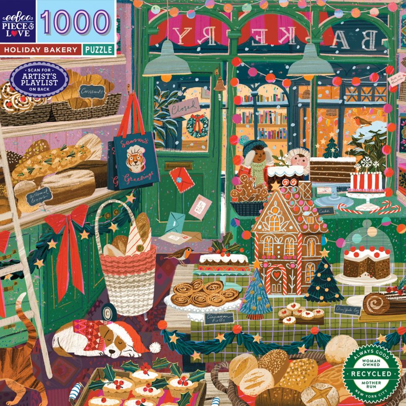 Eeboo - Puzzle 1000 pcs - Holiday Bakery (EPZT774)
