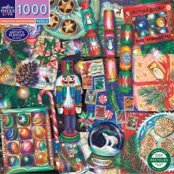 Eeboo - Puzzle 1000 pcs - Christmas Decoration (EPZTCDR)