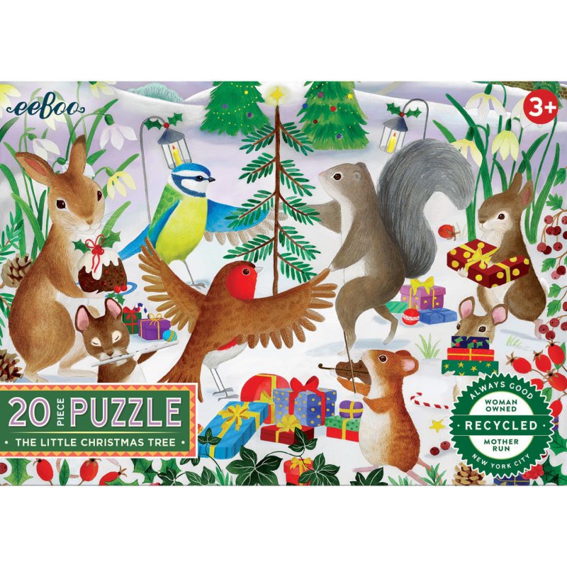 Eeboo - Puzzle 20 pcs - The Little Christmas Tree (EPZCX20)
