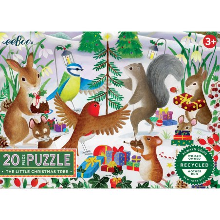 Eeboo - Puzzle 20 pcs - The Little Christmas Tree (EPZCX20)