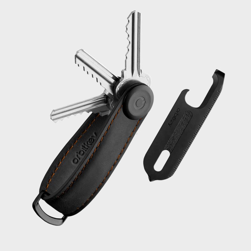  Orbitkey - Gift Set - Crazy Horse Key Organiser Multitool V2 - Black