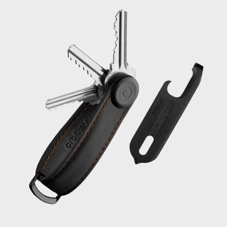  Orbitkey - Gift Set - Crazy Horse Key Organiser Multitool V2 - Black