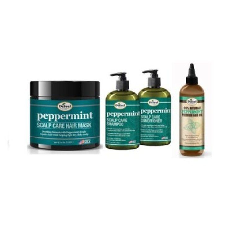 Difeel Peppermint Scalp Care Shampoo Conditioner Hair Oil Mask