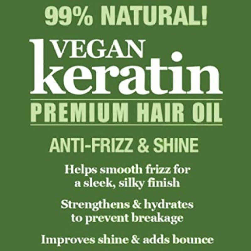 Difeel Vegan Keratin Premium Hair Oil Anti Frizz and Shine 7.1 oz.