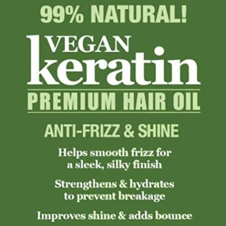 Difeel Vegan Keratin Premium Hair Oil Anti Frizz and Shine 7.1 oz.