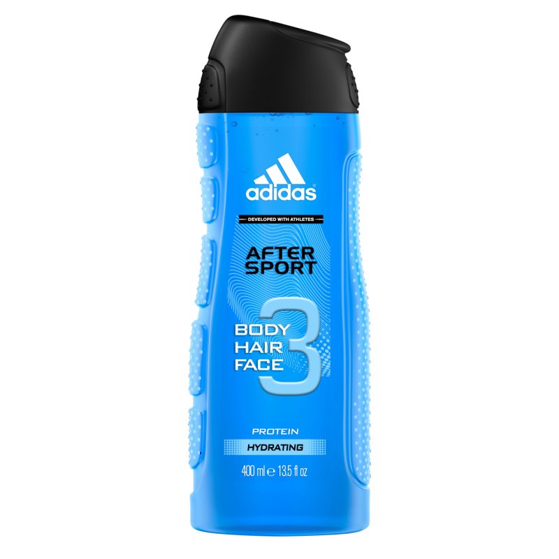 Adidas After Sport 3in1 Body, Hair and Face Shower Gel for Him, 400ml
