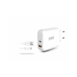 USB-A POWER ADAPTER 2.4A / 12W WITH 1M USB-A TO USB-C CABLE
