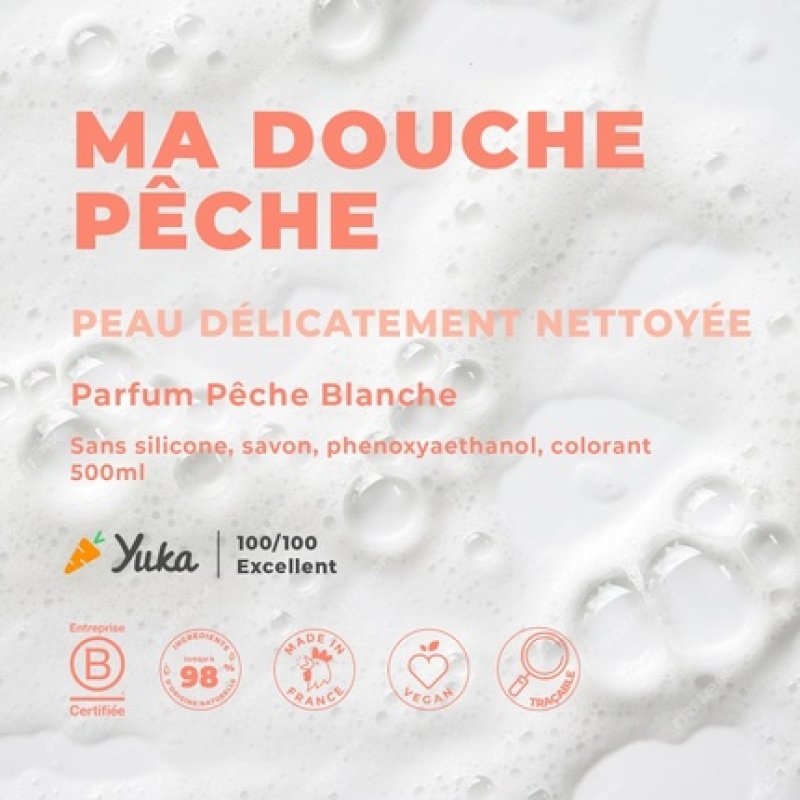 Energy Fruit pH-Neutral Shower Gel Peach & Rice Water 500ml