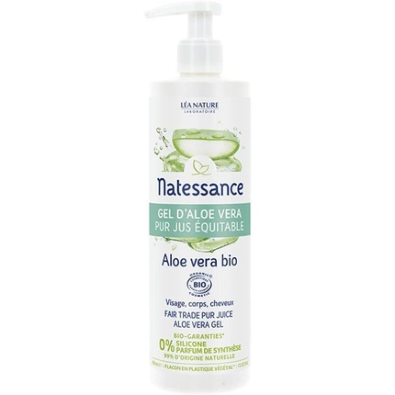 Natessance Fair Trade Pure Juice Aloe Vera Gel 400ml
