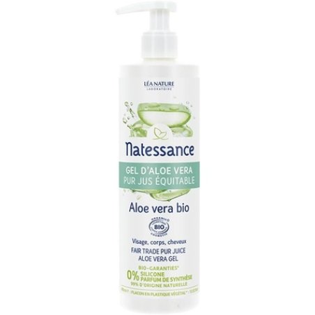 Natessance Fair Trade Pure Juice Aloe Vera Gel 400ml