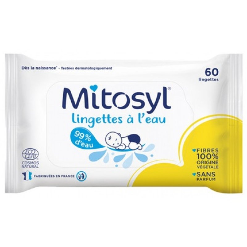 Mitosyl Water-Based Wipes 60 Wipes