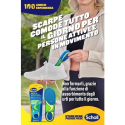Scholl GelActiv Insoles Sports Shoes with GelWave Shock Absorbing Technology Size S