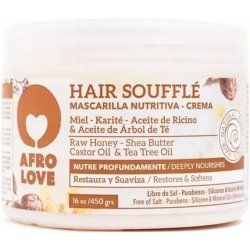 Afro Love Hair Souffle Deep Conditioner with Raw Honey, Shea Butter, Castor Oil and Tea Tree Oil 450g