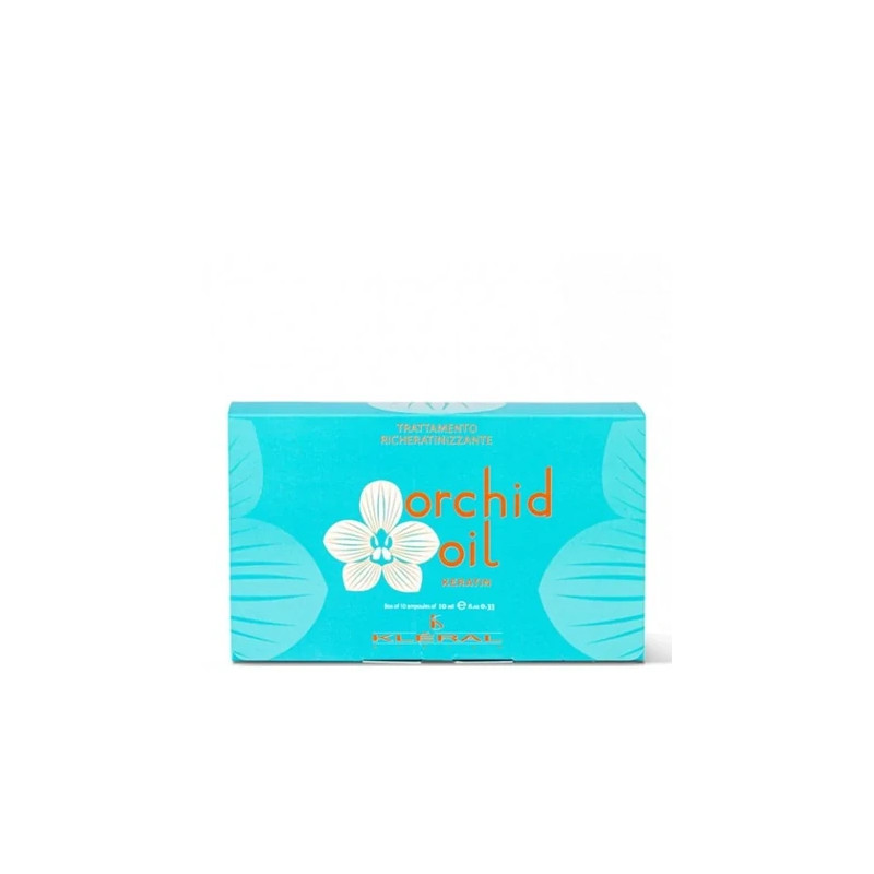 Kleral Orchid Oil Keratin - Box Of 10 Vials 10 X 10 Milliliters