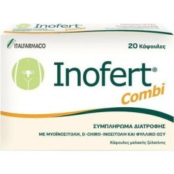 Itf Hellas Inofert Combi Dietary Supplement Myo-Inositol For Women With Polycystic Ovary Syndrome 20 Capsules