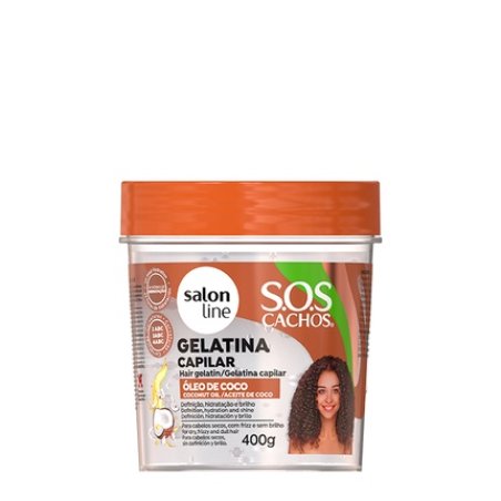 Salon Line Sos Curls Gelatin Coconut Oil 400g - Hair Care