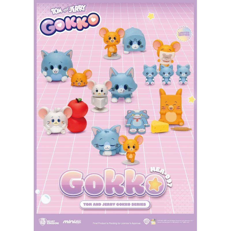 TOM & JERRY - Gokko series - Set 6 Figurine Blind Box 5cm