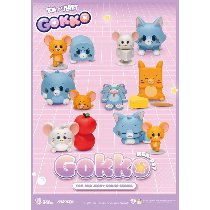 TOM & JERRY - Gokko series - Set 6 Figurine Blind Box 5cm