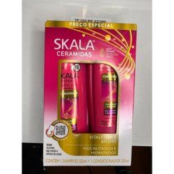 100% Vegan Skala Ceramides Shine Kit Shampoo and Conditioner
