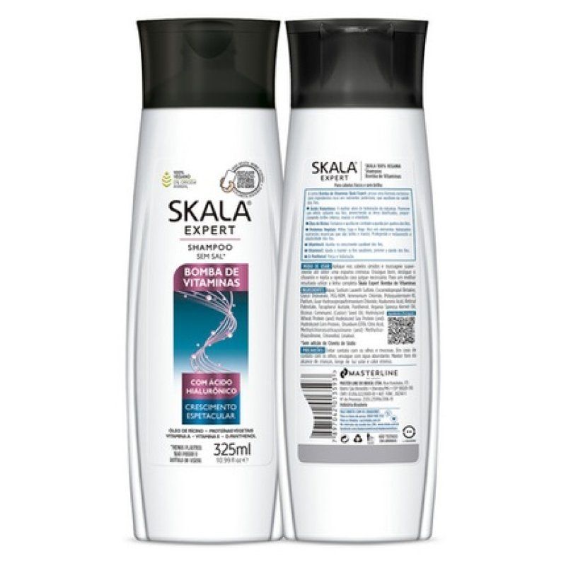 Skala Expert Vitamin Bomb Shampoo & Conditioner Set with Hyaluronic Acid 325ml