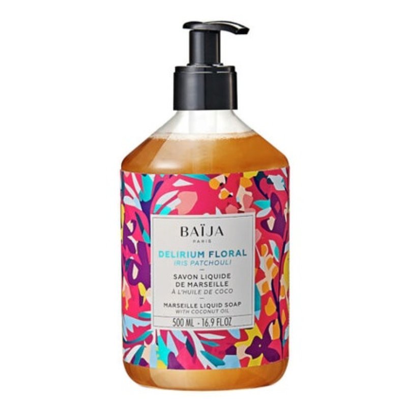 BAIJA Delirium Floral Iris Patchouli Liquid Soap Marseille Coconut Oil 500ml