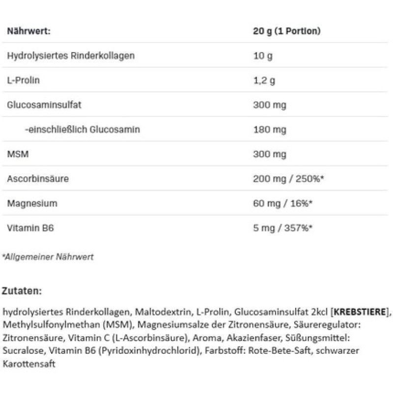 Allnutrition Flex All Complete V2.0 Dietary Supplement - Main Ingredient