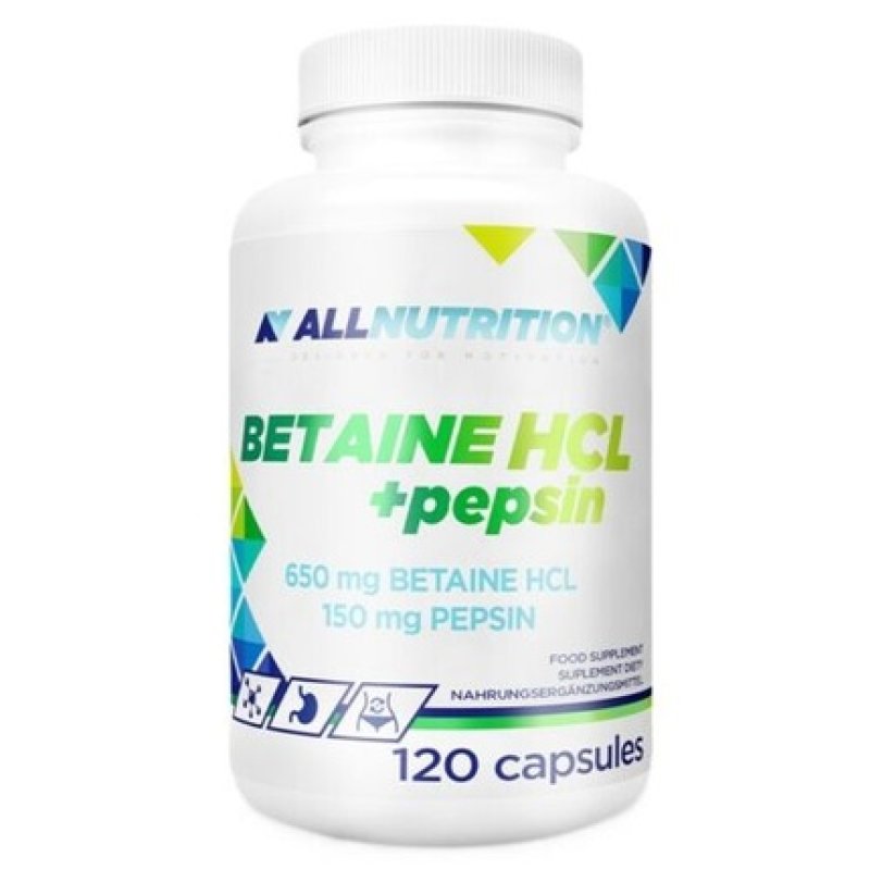 Allnutrition Betaine HCl Pepsin 120 Capsules