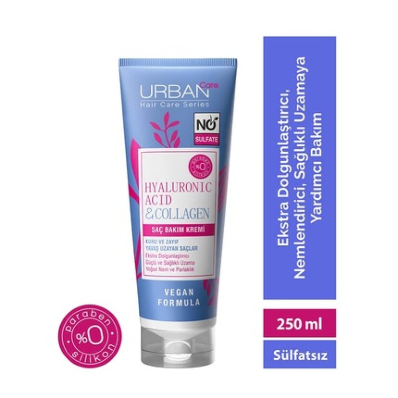 Urban Care Hyaluronic Acid & Collagen Extra Volumizing Strong & Healthy Growth Shampoo 250ml