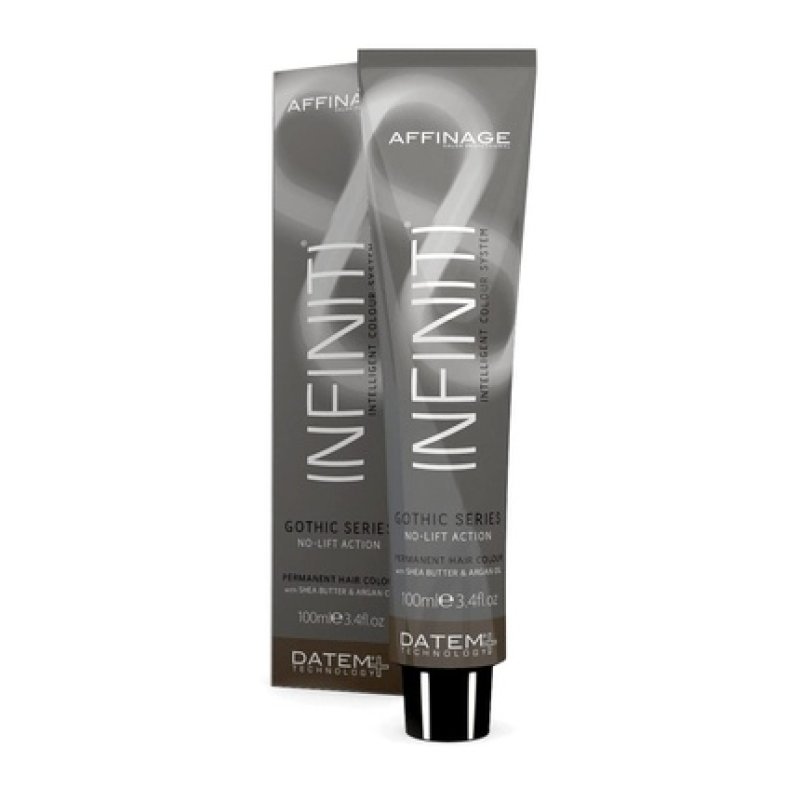 Affinage Infiniti 1.117 Gothic Black Permanent Hair Color 3.4oz 100ml