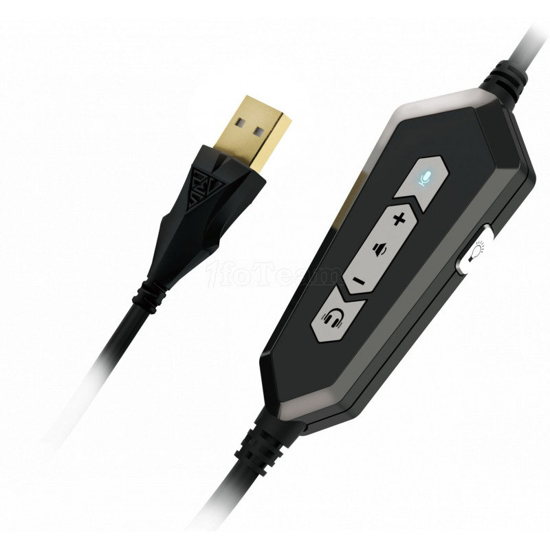 Casque Micro Gamer Gamdias Hebe P1A RGB (Noir)