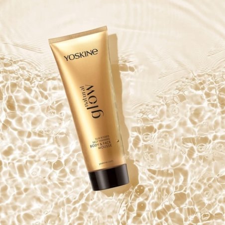 Yoskine Natural Glow Silky Self-Tanner for Face and Body