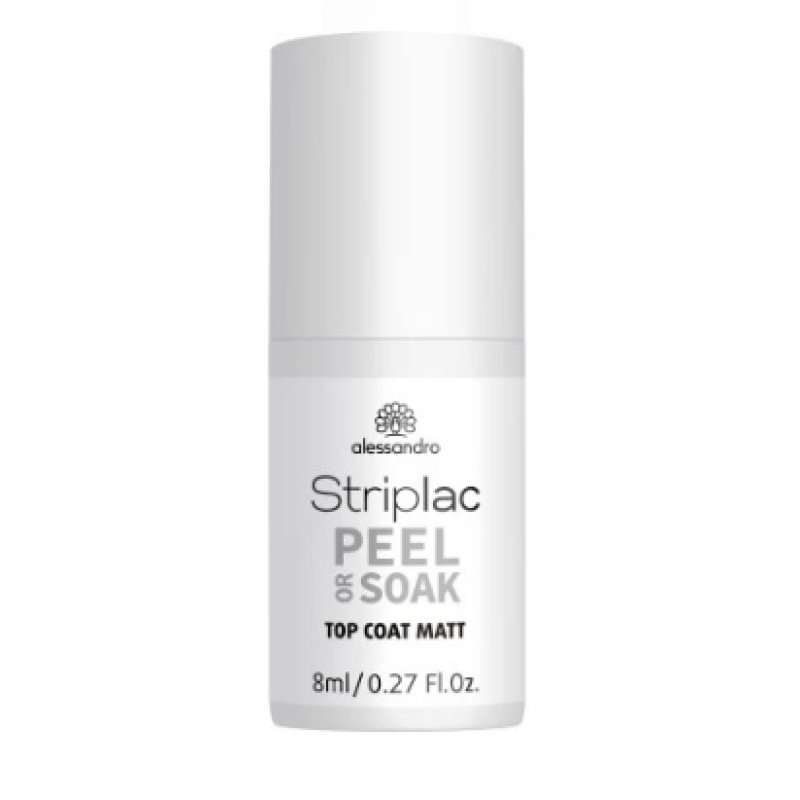 Alessandro Striplac Peel or Soak-Off Nail Varnish Top Coat Matt