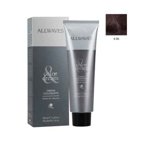 ALLWAVES Professionnelle Cream Color 4.36 Chestnut Hair Color 100ml