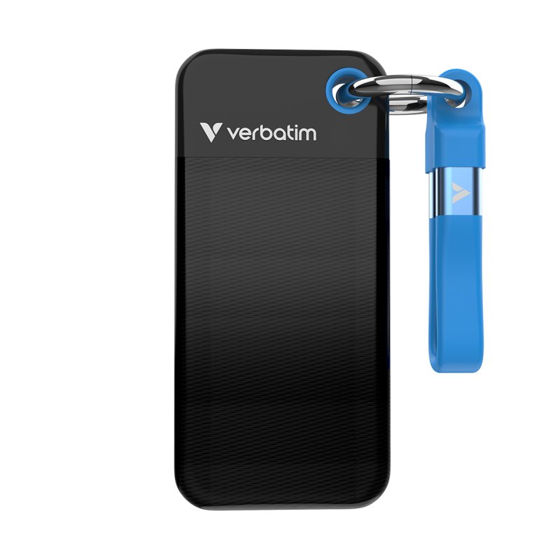 VERBATIM SSD POCKET 2TB NOIR BLEU