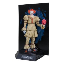 Welcome to Derry statuette PVC Movie Maniacs Pennywise (Flashback) (Gold Label) 16 cm