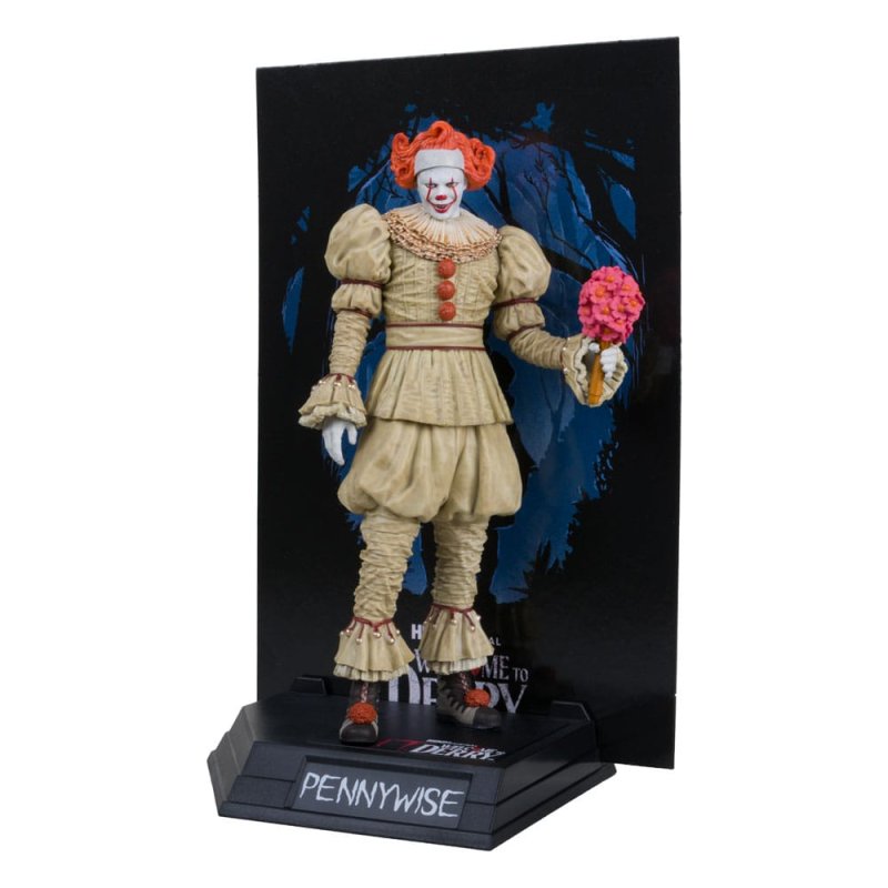 Welcome to Derry statuette PVC Movie Maniacs Pennywise (Flashback) (Gold Label) 16 cm
