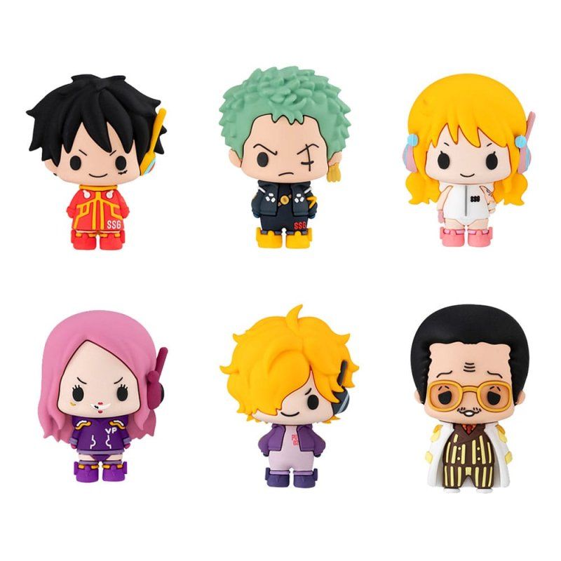 One Piece Chokorin Mascot Series pack 6 trading figures Egghead Ver. 5 cm