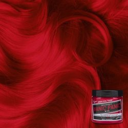 MANIC PANIC Red Passion Hair Dye Classic High Voltage Semi Permanent Hair Color Glows in Blacklight Medium Strawberry