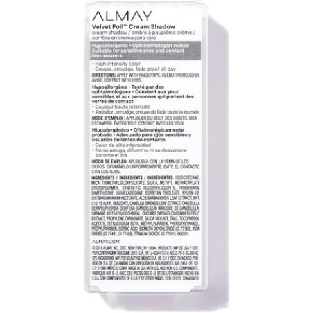 Almay Velvet Foil Cream Shadow Ruby Glam 0.36 Fl. Oz 10.65 Ml
