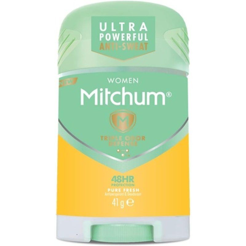 Mitchum Women Triple Odor Defense 48HR Protection Deodorant Stick & Antiperspirant Pure Fresh 41g